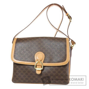Celine Macadam Leather Brown Tan shoulder bag